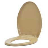 Bemis 1200SLOWT (Sand) Premium Plastic Soft-Close Elongated Toilet Seat Bemis